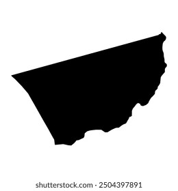 Nushki district map, administrative division of Pakistan. Vector illustration.