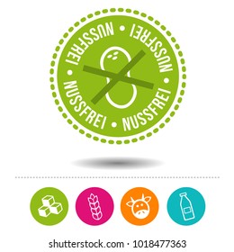 Nussfrei Siegel - Nut free Badge