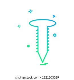 Nut bolt icon design vector
