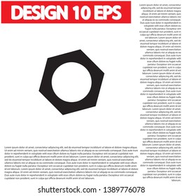 Nut Bolt Icon . Lorem Ipsum Illustration design