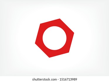 Nut Bolt Icon . Lorem Ipsum Illustration design