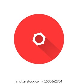 Nut Bolt Icon . Lorem Ipsum Illustration design