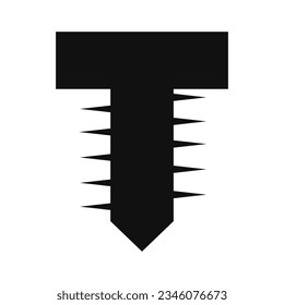 Vector de iconos de tuercas y pernos en moda