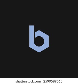 Nut bolt letter B logo design creative concept vector