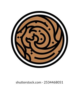 nut butter raw foodist color icon vector. nut butter raw foodist sign. isolated symbol illustration