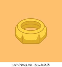 Nut  cartoon icon vector illustration