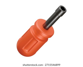 nut driver icon 3d illustration render