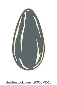 nut dry cartoon icon flat
