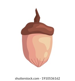 diseño gráfico vectorial de iconos de frutos secos de nuez