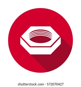 Nut flat icon