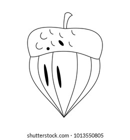 Nut food symbol