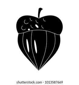 Nut food symbol