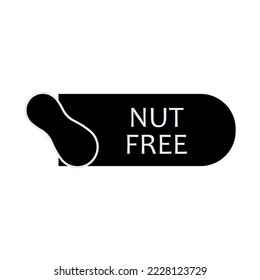 Nut Free Icon. Health Life Style. Applied for Design Element, Presentation, Website or Apps.