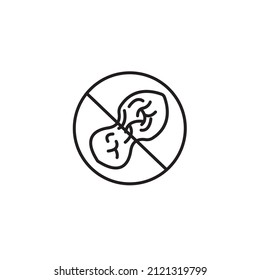 nut free icons symbol vector elements for infographic web
