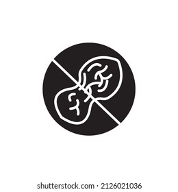 nut free  icons symbol vector elements for infographic web