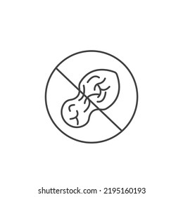 Nut free icons  symbol vector elements for infographic web