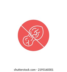 Nut free icons  symbol vector elements for infographic web