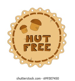  Nut free vector illustration 