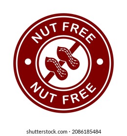 Nut Free Vector Logo Template Illustrationthis Stock Vector (Royalty ...