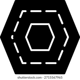 Nut Glyph Style Icon Design