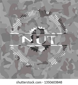 Nut grey camo emblem
