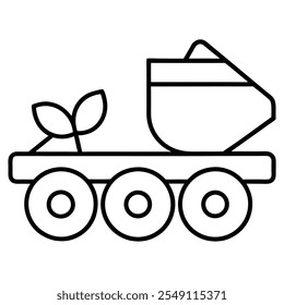 Vektorgrafik der Nusserntemaschine