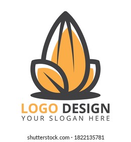 Nut High Professional Minimalist Logo Design Vector