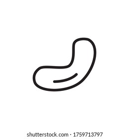 Plantilla de vectores de diseño de iconos de nuez