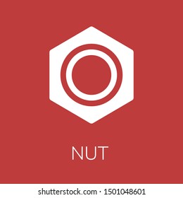  Nut icon. Editable  Nut icon for web or mobile.