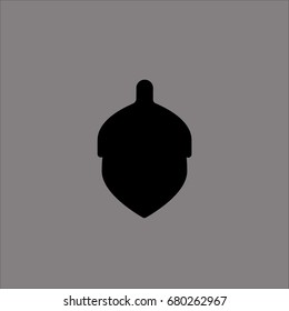 nut icon flat design