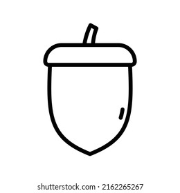 Nut Icon Line Art Style Design Stock Vector (Royalty Free) 2162265267 ...