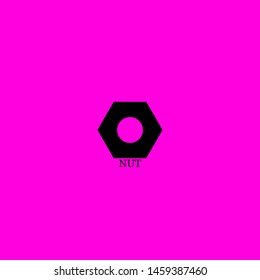 nut icon sign signifier vector