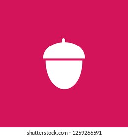 nut icon vector. nut sign on pink background. nut icon for web and app