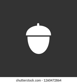 nut icon vector. nut sign on black background. nut icon for web and app