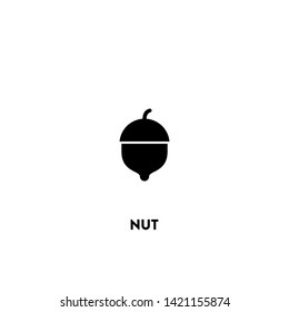 nut icon vector. nut sign on white background. nut icon for web and app
