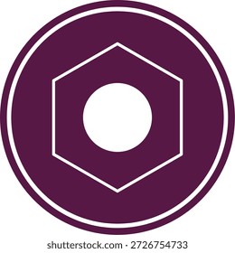 Icono de tuerca para su proyecto
