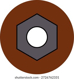 Icono de tuerca para su proyecto