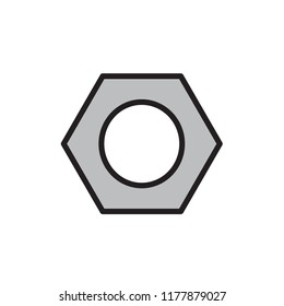 nut instrument icon vector design eps10