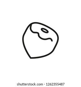 Nut line icon. Nut, shell, crunchy. Nature concept. Vector illustration can be used for topics like nature, healthy eating, eco, diet 