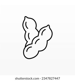 Nut logo design concept template. Food logo design.  Nut logo template