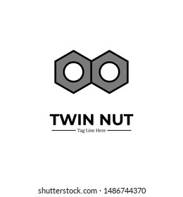   Nut logo template. Professional services for branding your company, organization, and business.