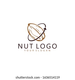 Nut Logo Vector Image Stock