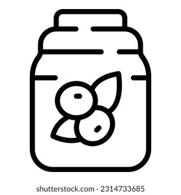 Nut milk pack icon outline vector. Vegetable drink. Food nut