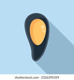 Nut nutrient icon flat vector. Food protein. Vitamin sodium