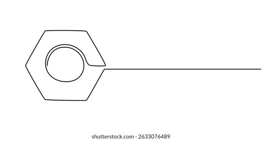 Vetor de desenho de uma linha Nut. Vetor de desenho de linha contínua de noz. Dane-se um único desenho. Linha de contorno de fundo Vetor de noz, ilustração de vetor de linha contínua