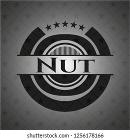 Nut realistic black emblem