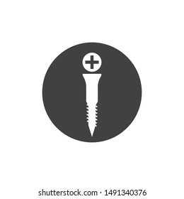 nut and screw icon vector illustration design template