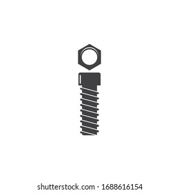 nut and screw icon vector illustration design template