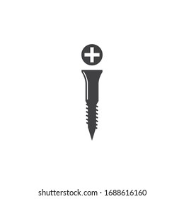 nut and screw icon vector illustration design template