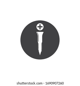 plantilla de diseño de ilustración vectorial de iconos de tuerca y tornillo